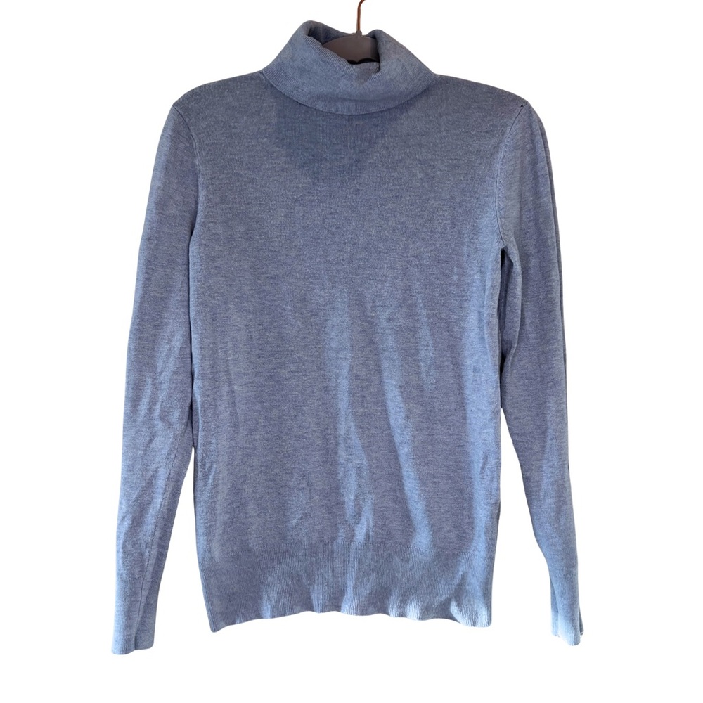 Ann Taylor Factory Light Blue Turtleneck Sweater